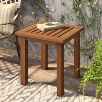 Small square store garden table